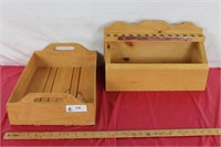 2  Wood Boxes