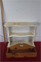 Wood Shelf & Spice Box