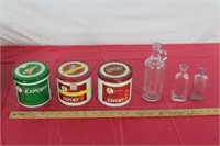 Vintage Tobacco Tins & Medicine Bottles