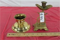 2  Brass Candle Holders