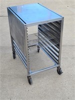 Drop-Leaf Stainless Cart / Table / Rack Combo