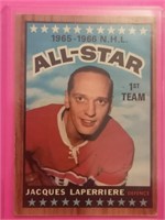 JACQUES LAPERRRIERE ALL STAR CARD 1966-67