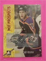 JEFF CARTER AUTOGRAPHED CARD