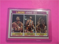 1981-82 TOPPS BASKETBALL CARD LAKERS