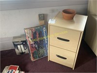 Two Drawer File, Grill & Coffee Pot