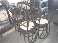 9 Metal Restaurant Chairs