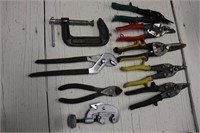 Tin Snips, Clamps Pliers