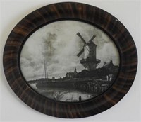 Lot #3511 - Antique framed print of Dutch