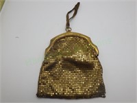 VTG 1950s Whiting & Davis Gold Mesh finger purse