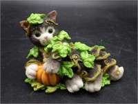 "Don't Be a Scaredy-Cat" Calico Kittens Figure
