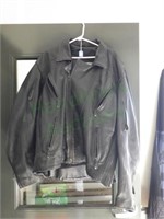 Unik Premium Black Leather Biker Jacket Size 52
