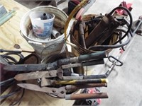 Assort. Tools, PVC Fittings, Trimmer, Grease Gun