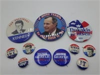 Lot of VTG election buttons/pins