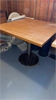 36” square table brown