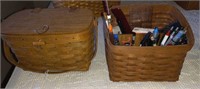 2 Longaberger handbag and other