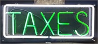 LED Taxes Sign West Coast Custom Designs No.