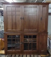 Wooden Armoire Pull-Out Shelves & Lower Class