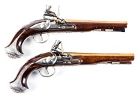 Firearms Pair George Washington Flintlock Pistols