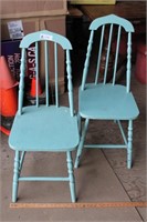 2  M/C Robin Egg Blue Chairs