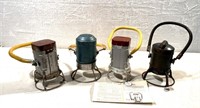 Lot of 4 Battery Lanterns B&O, & N&W & other