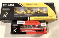 Lot of 2 K Line Train Cars in boxes