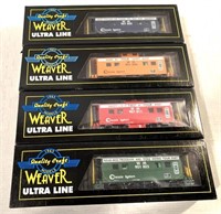 Lot of 4 Quakity Craft Train cars in boxes