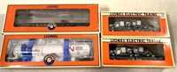 Lot of 4 Lionel Train Cars NIB