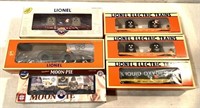 Lot of 6 Lionel Train Cars in boxes