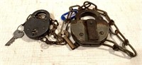 Pair of B & O Railroad Locks with Keys