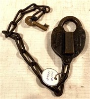 B & O RR Lock with Key