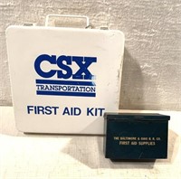 Pir of First  Aid Boxes CSX RR  / B.&O. RR