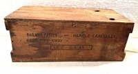 Wooden Crate For Railroad Fuses
