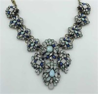 Show-stopping Rhinestone Cluster Blue Green
