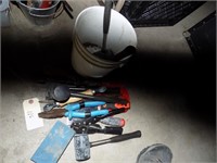 bucket of tools pliers