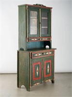 Manitoba Ukrainian Two-Piece Cupboard, 1900-20
