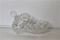 Clear Glass Lead Crystal CANDY BOWL