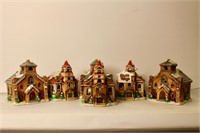 Colonial Villages - set of 6