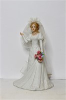 1989 Lefton Porcelain Bride Music Figurine - 3pc