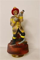 Pair of Aldon Firemen Figurine and Music Box