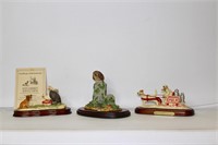 Set of Three Lowell Davis Figurines
