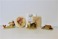 Set of Four Lowell Davis Figurines