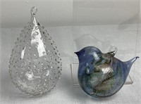 Blown Glass Ornaments, Bird