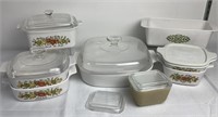 Large Lot of CorningWare, Spice of Life