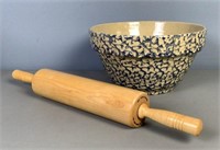 Ransbottom Bowl with Banton Rolling Pin