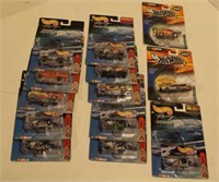 13 HOT WHEELS RACING LOT-CARS, GO CARTS ETC