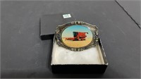 CIH Belt Buckle with 1660 Combine NIB