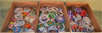 Large lot of presidential campaign and other butto