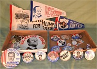 Nixon, Ford, Rockefeller, etc. political buttons;