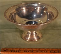 Sterling silver weighted footed bowl