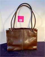 SH Brown Leather Purse/Tote